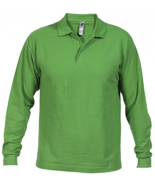 GastroPEX.cz  - Pánské triko polo s dlouhým rukávem Estrella ROLY-zelená tráva