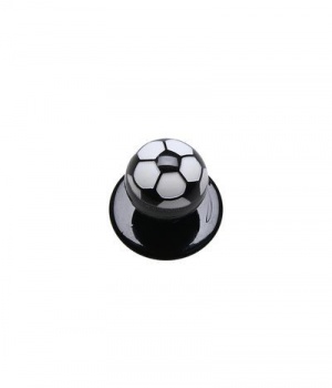 Knoflík černý fotbal Karlowsky
