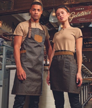 Bistro zástěra s laclem Premier Workwear (PR136)