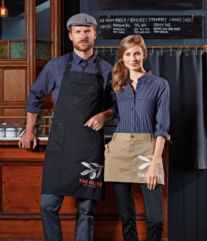 Krátká bistro zástěra Premier Workwear (PR133)