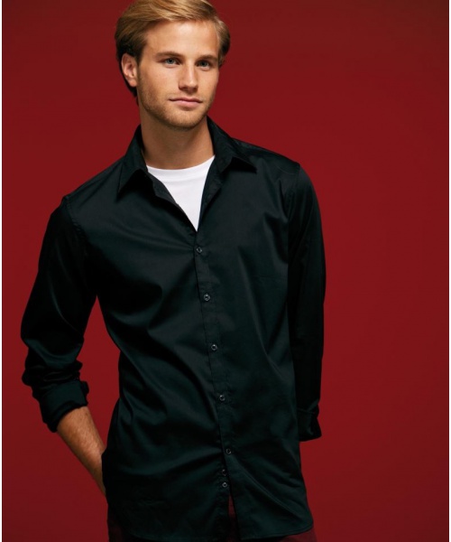 GastroPEX.cz  - Pánská košile James & Nicholson Men's Shirt Slim Fit Long