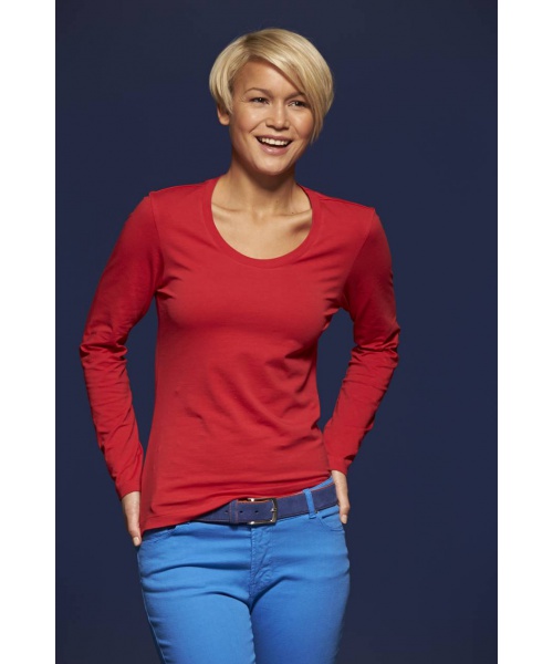 GastroPEX.cz  - Dámské triko James & Nicholson Ladies' Stretch Shirt Longsleeves