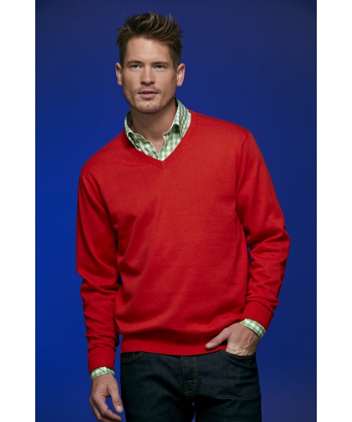 GastroPEX.cz  - Pánský svetr James & Nicholson Men's V-Neck Pullover