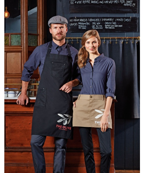 GastroPEX.cz  - Krátká bistro zástěra Premier Workwear PR133