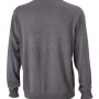 Pánský svetr James & Nicholson Men's V-Neck Pullover